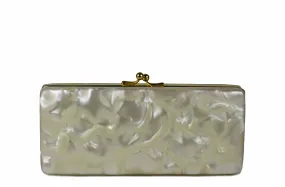 Marbre white vanity purse cluth