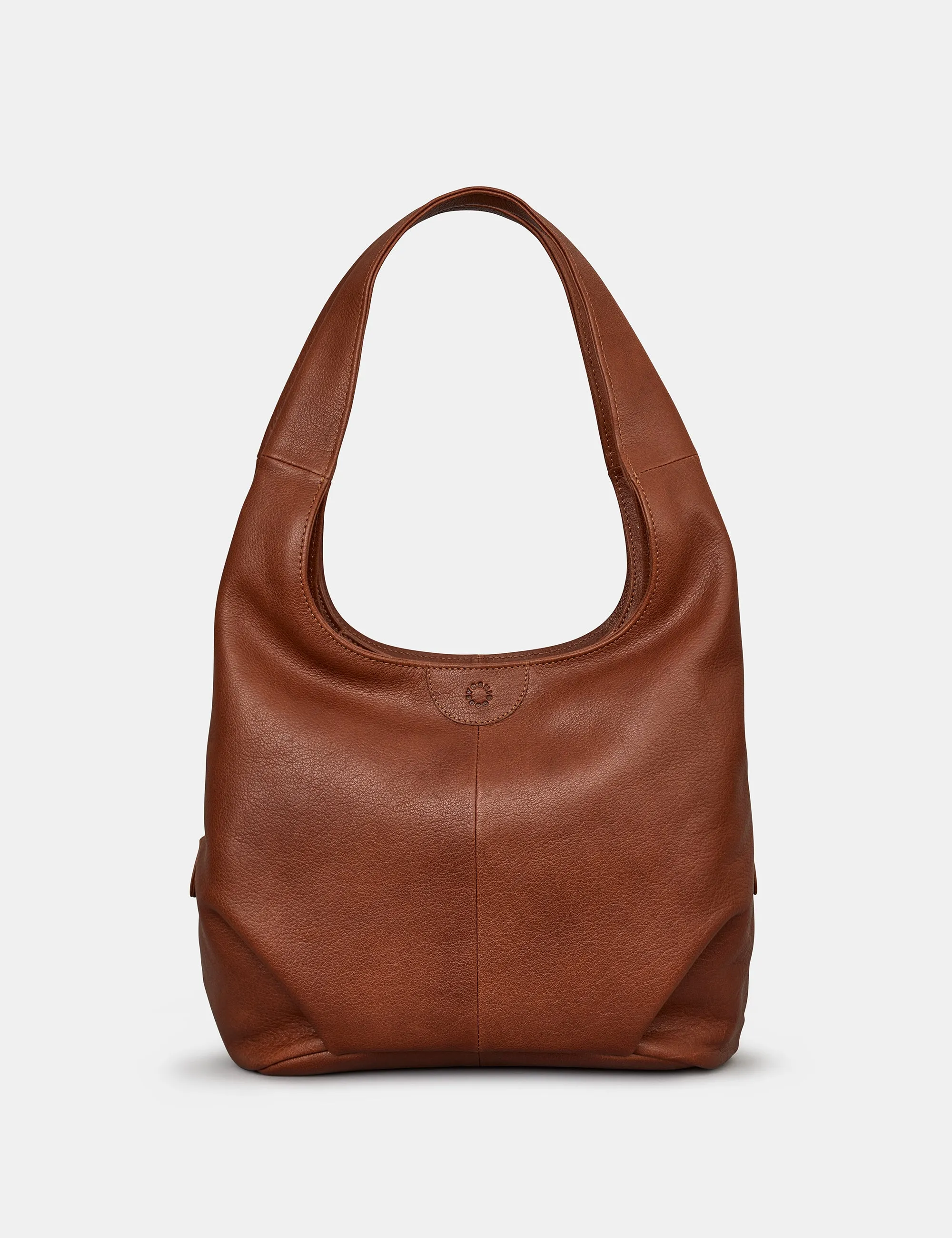 Meehan Brown Leather Slouch Shoulder Bag