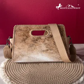 Montana West Hair-On Cowhide Crossbody Purse