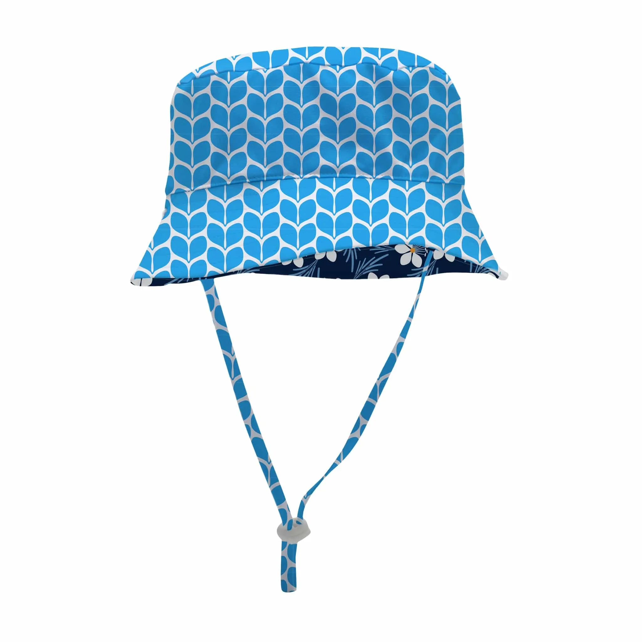 Navy Beeblossom Reversible Bucket Hat