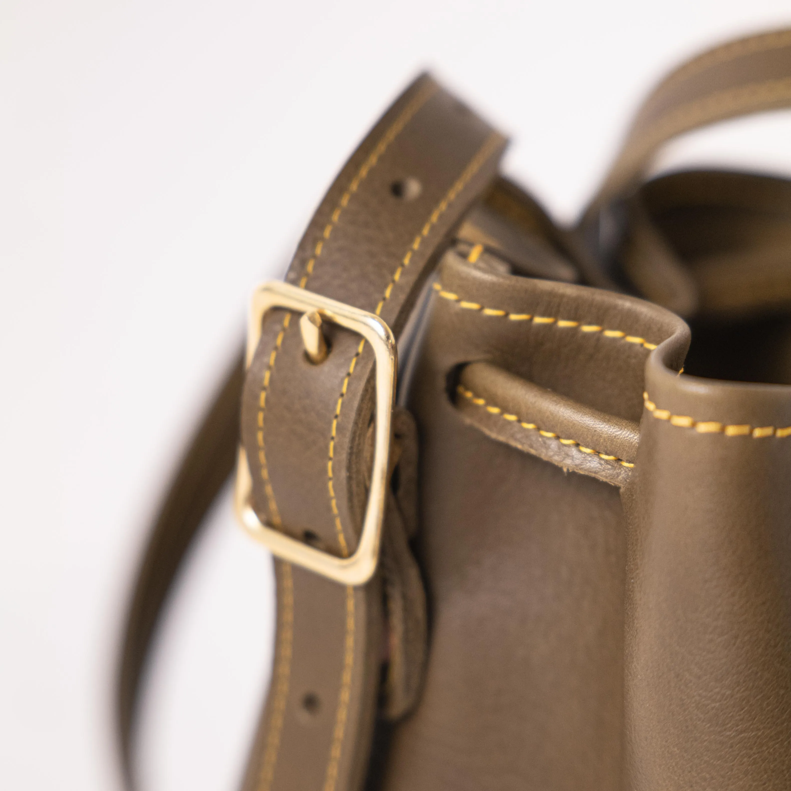 Olive Cypress Bucket Bag