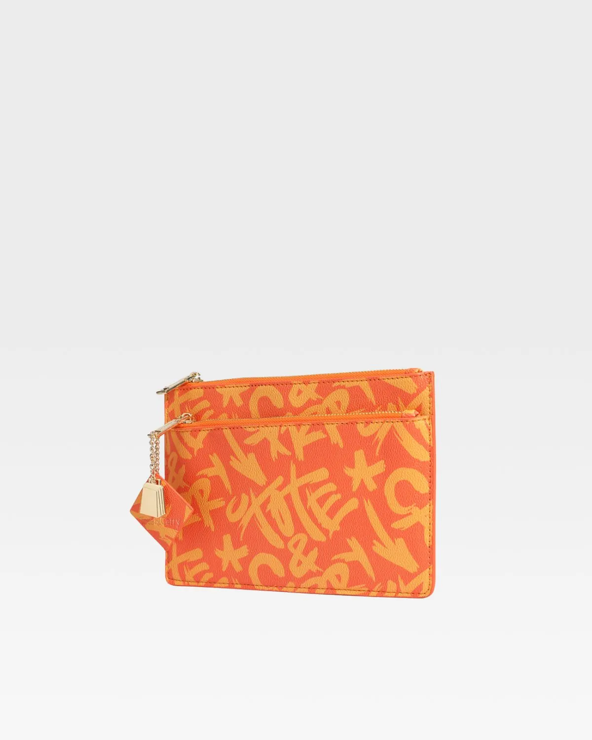 Orange Tote&Carry Clutch Bag