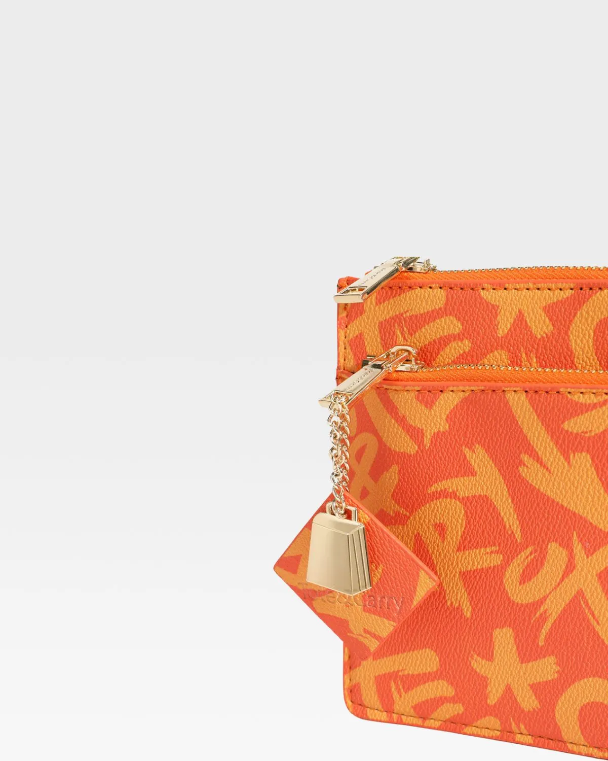 Orange Tote&Carry Clutch Bag