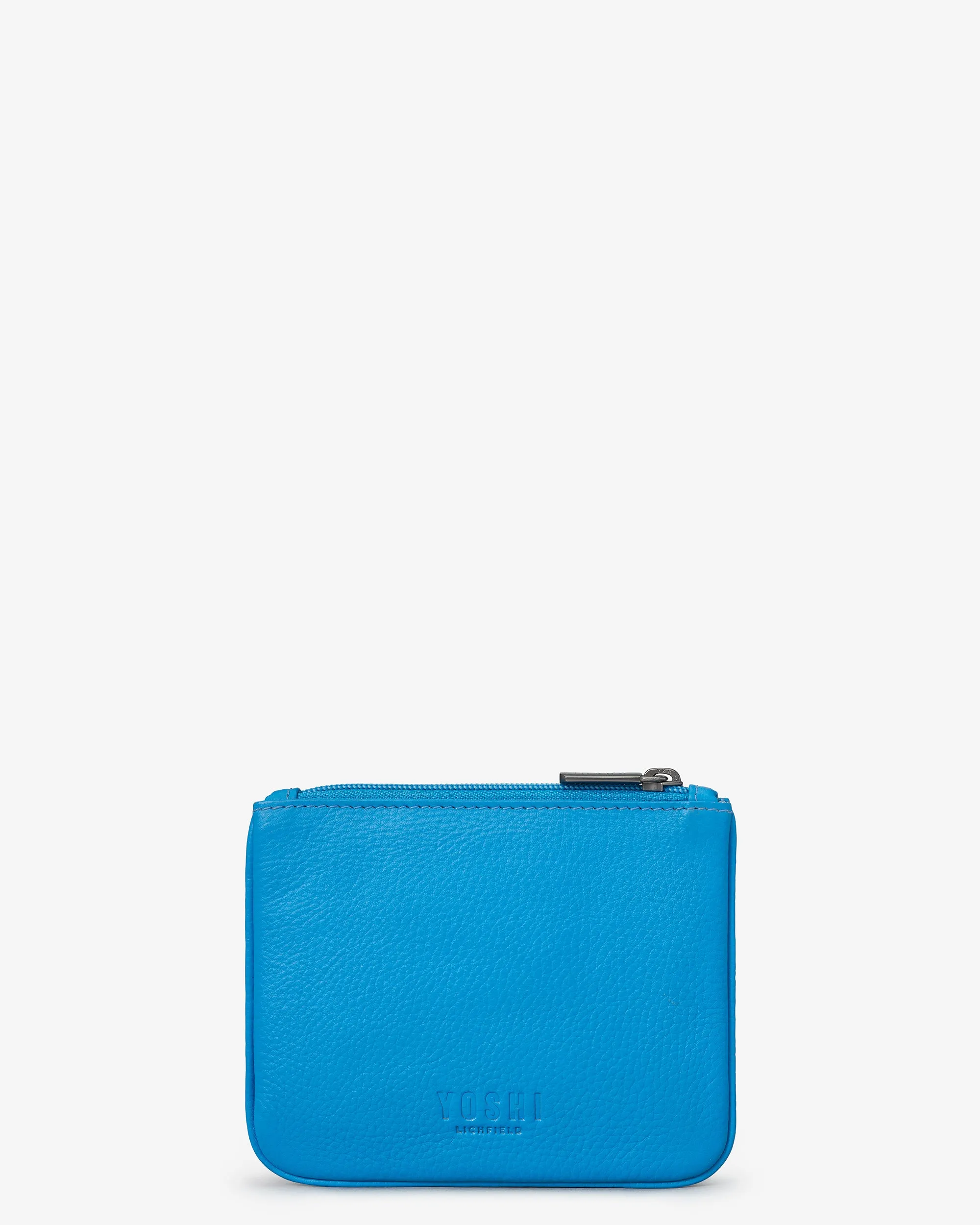 Peacock Zip Top Leather Purse