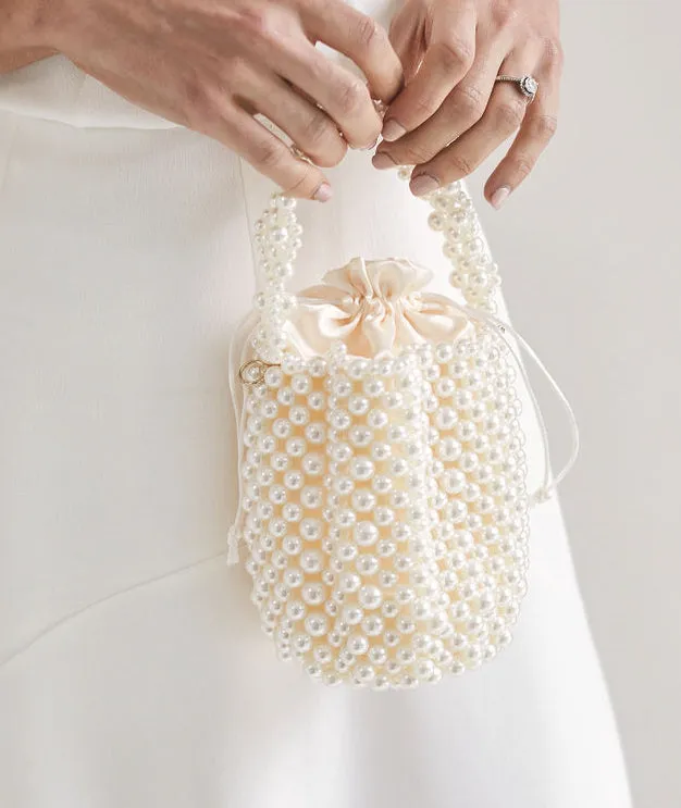 Pearl Bucket Bag - Gold