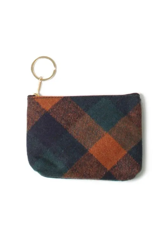 Plaid Pattern Coin Purse