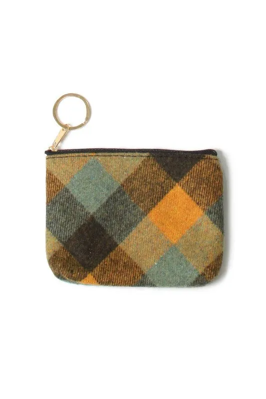 Plaid Pattern Coin Purse