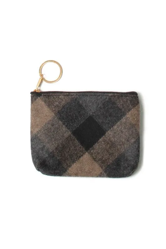 Plaid Pattern Coin Purse