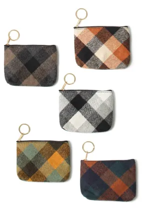 Plaid Pattern Coin Purse