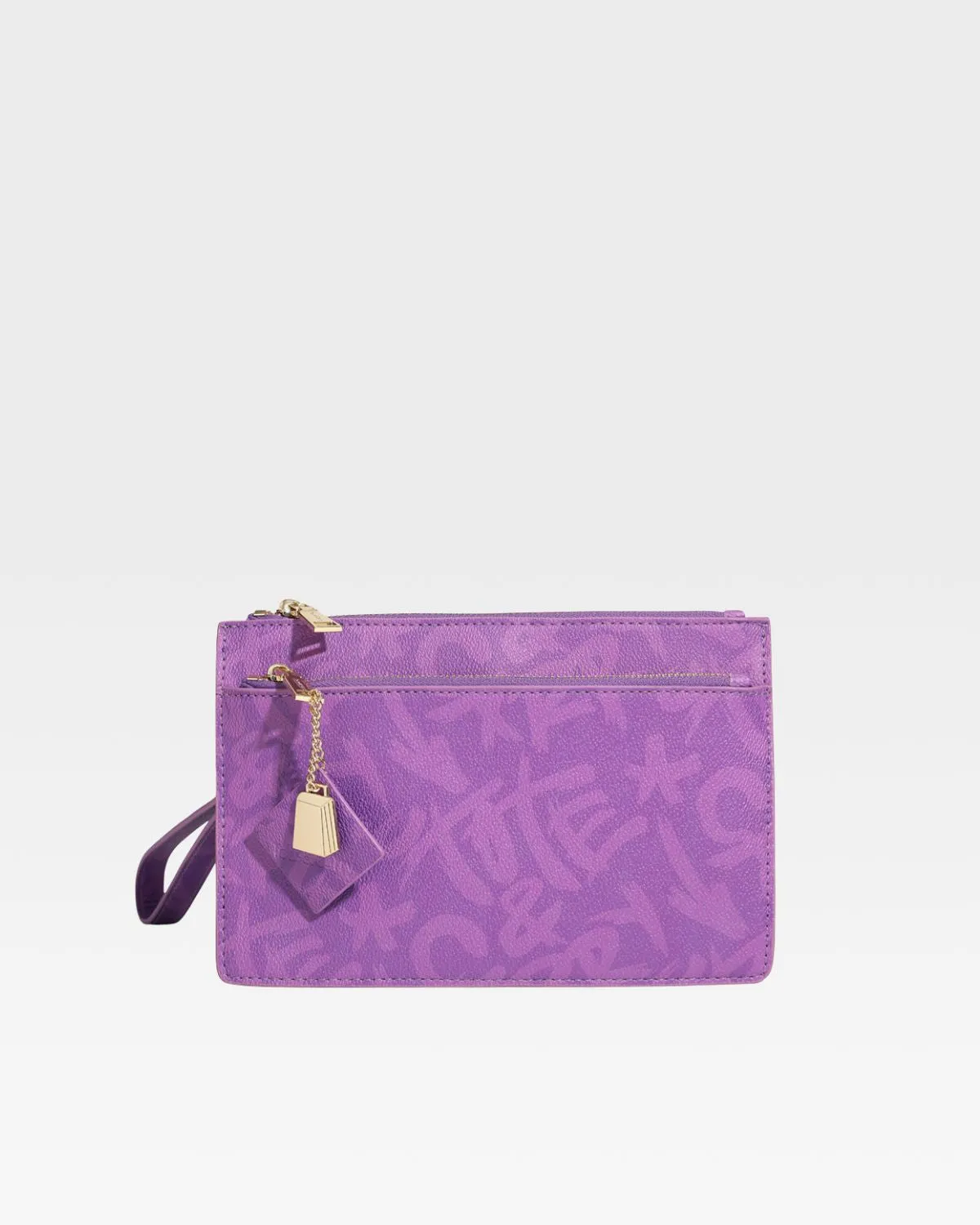 Purple Tote&Carry Clutch Bag