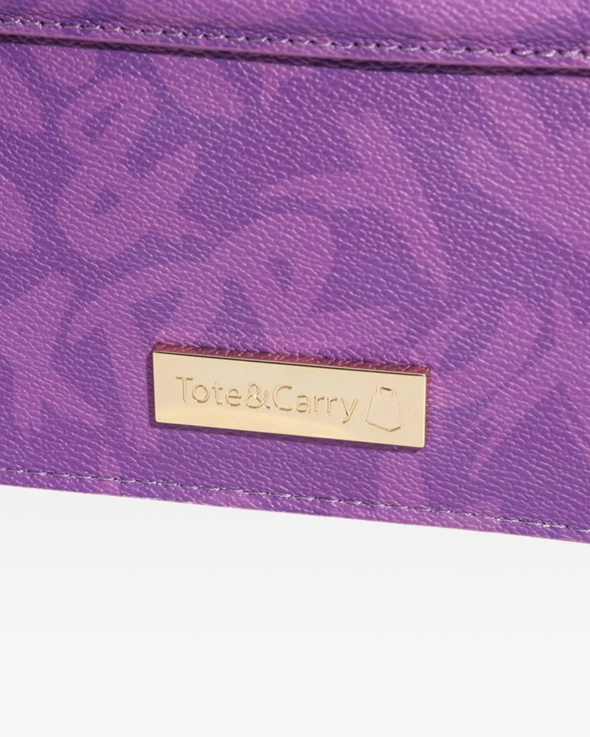 Purple Tote&Carry Clutch Bag