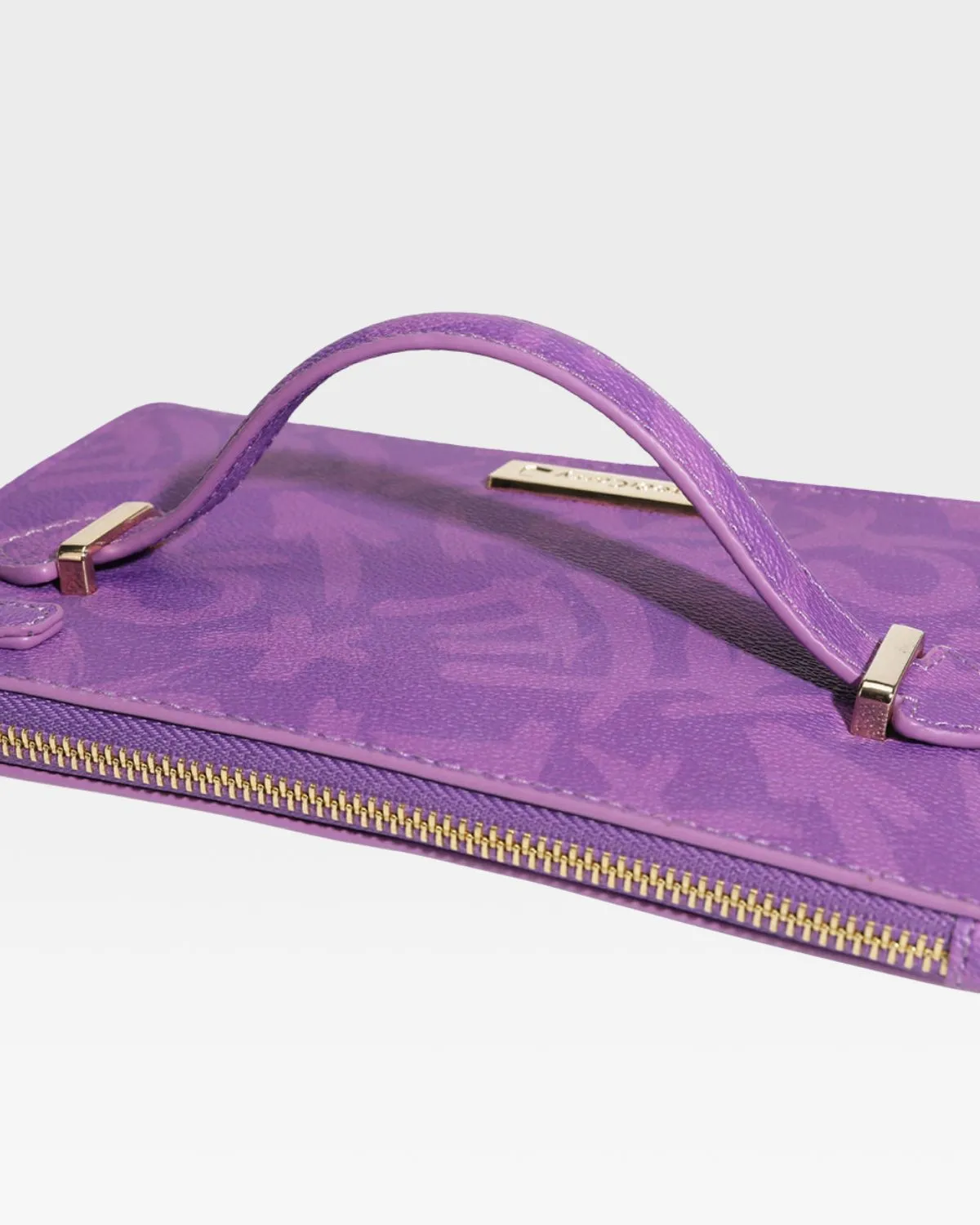 Purple Tote&Carry Clutch Bag