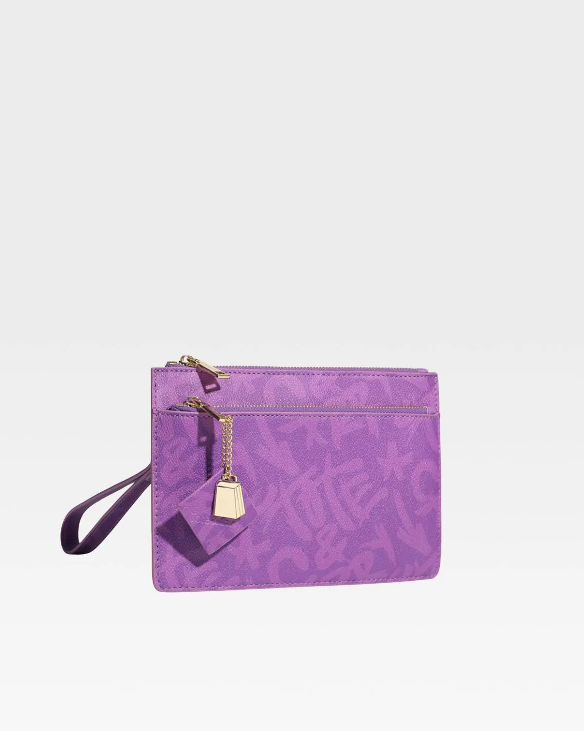 Purple Tote&Carry Clutch Bag