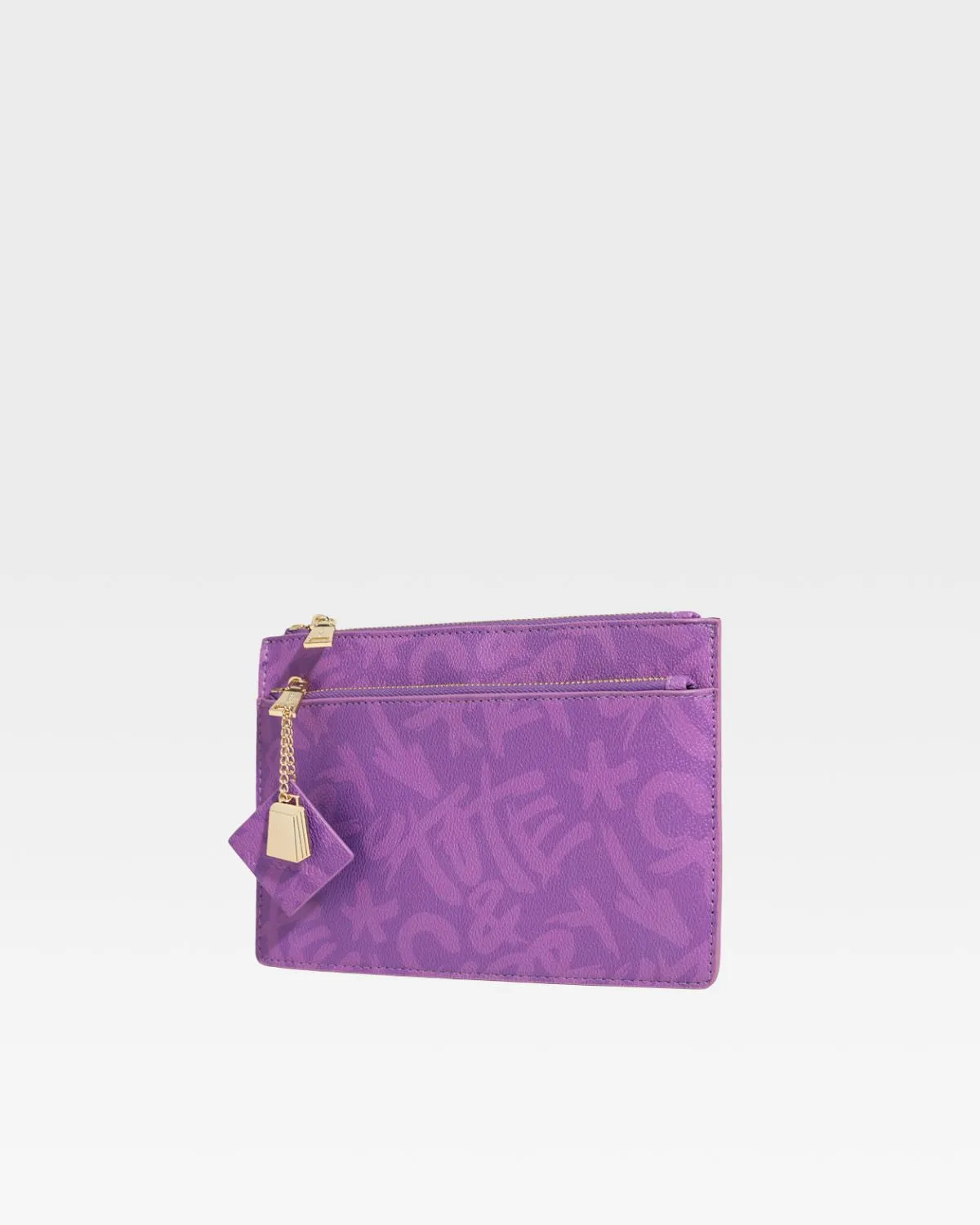 Purple Tote&Carry Clutch Bag