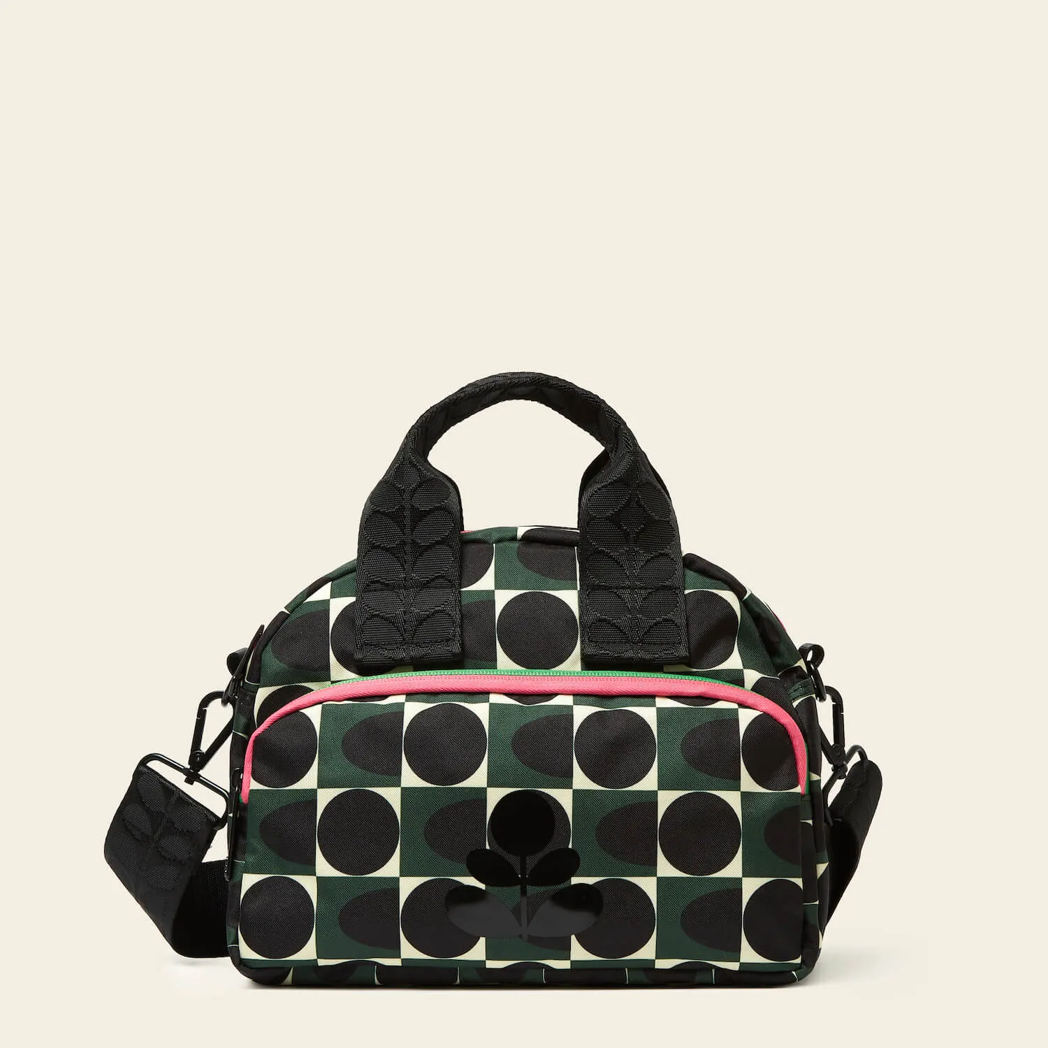 Radial Handbag - Spot Square Forest