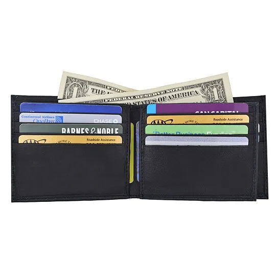 RFID Camouflage Billfold Leather Wallet