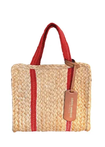 Roberto Pancani Handbag - Red Stripe