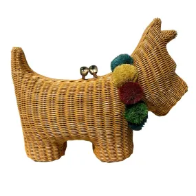 Schnauzer Wicker Bag