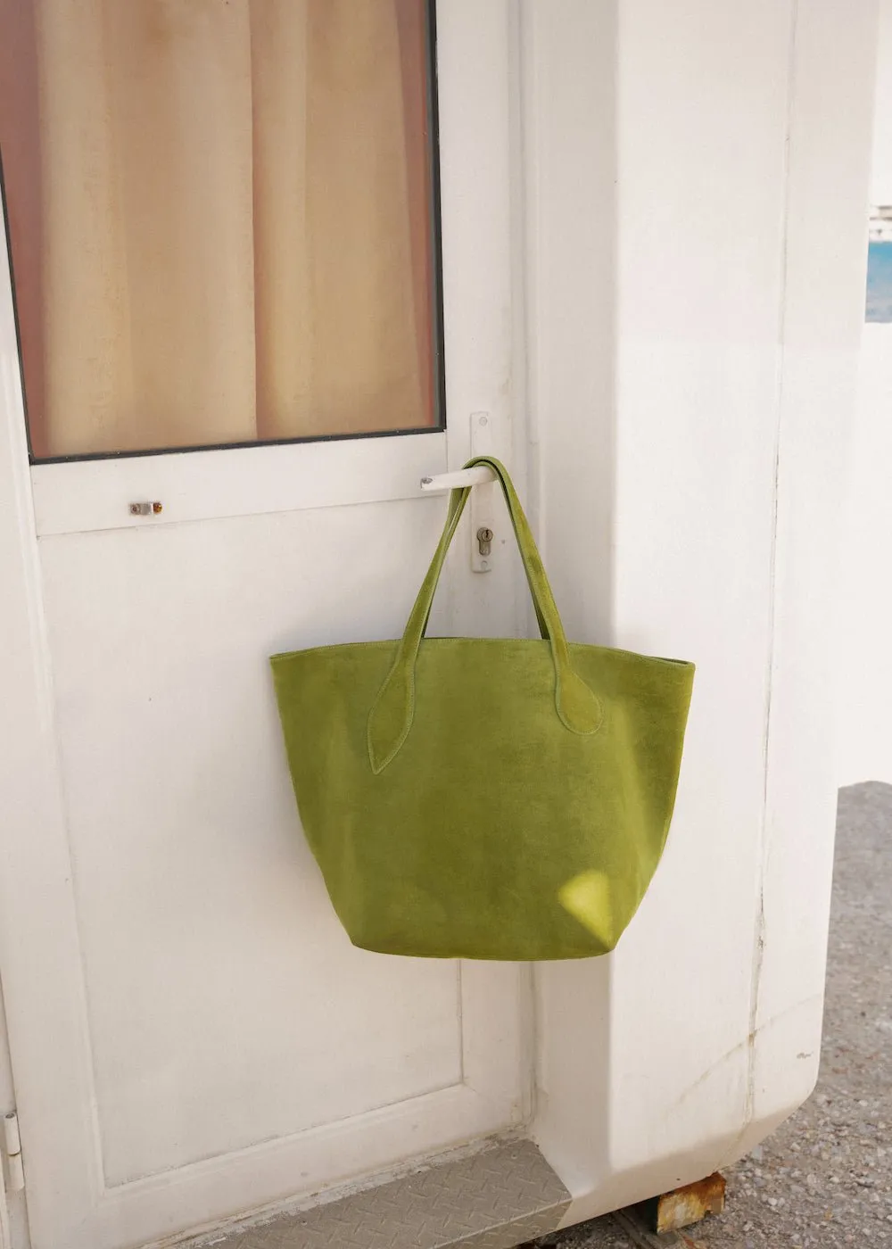 Sprout Tote Army Suede