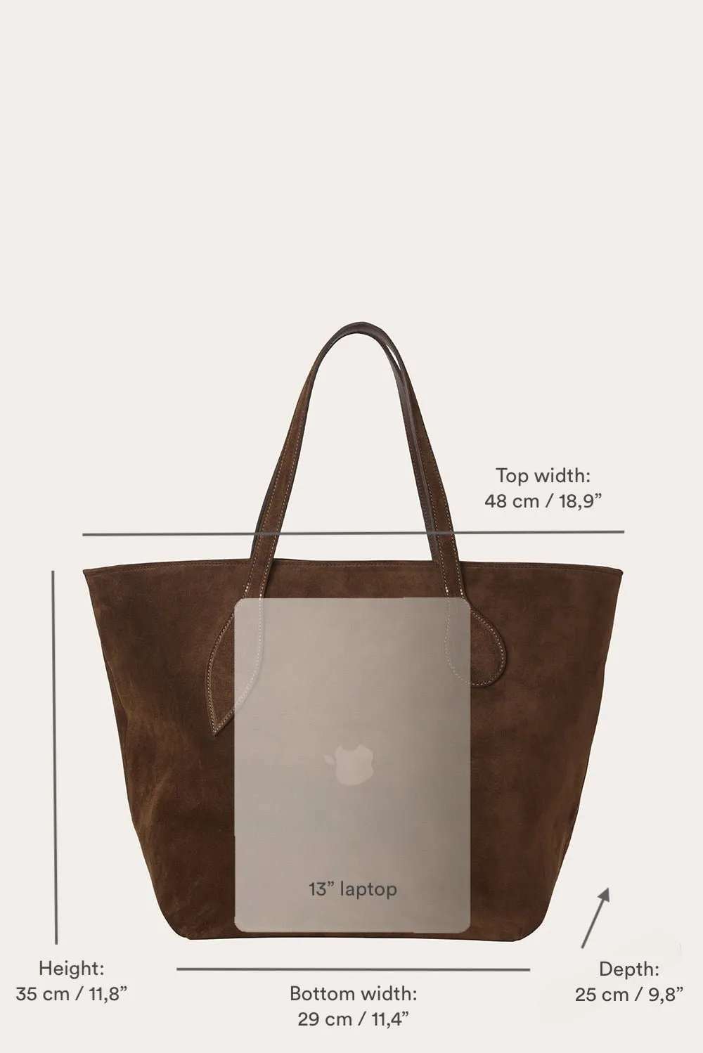 Sprout Tote Army Suede