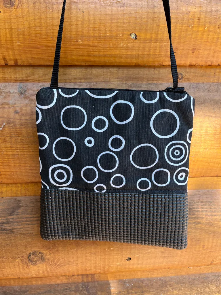 Stella Black Cross Body Purse-Circles