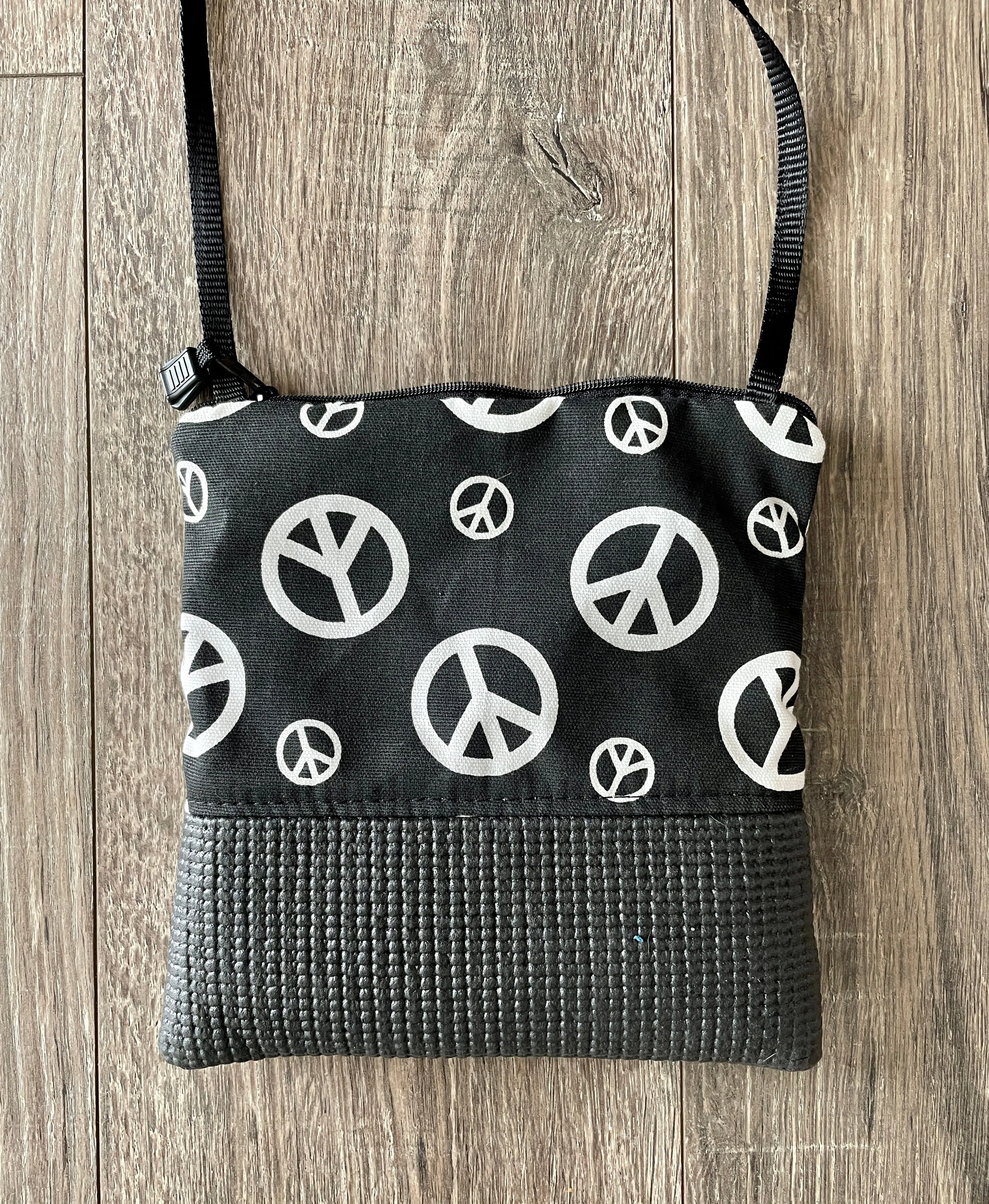 Stella Black Cross Body Purse-Peace