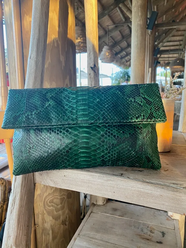 Teal Clutch Bag