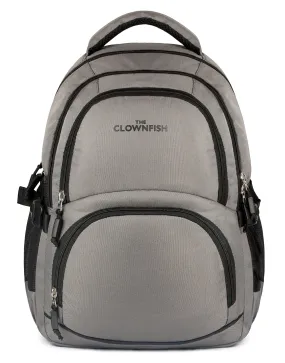 THE CLOWNFISH Alpha Series 26 Liters Unisex Backpack |College Backpack| 15.6 inch laptop Backpack|School Backpack |Bags (Grey)