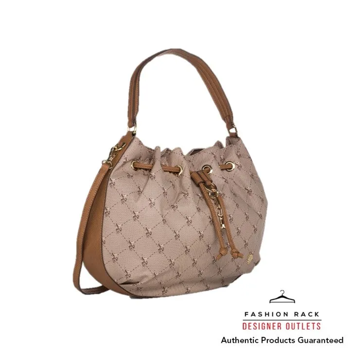 US Polo Assn Kinston Bucket Bag Pu Beige/Yellow