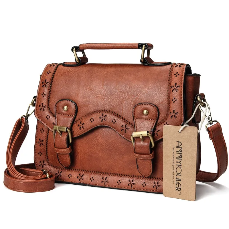 Vintage PU Leather Shoulder Bag