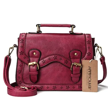 Vintage PU Leather Shoulder Bag