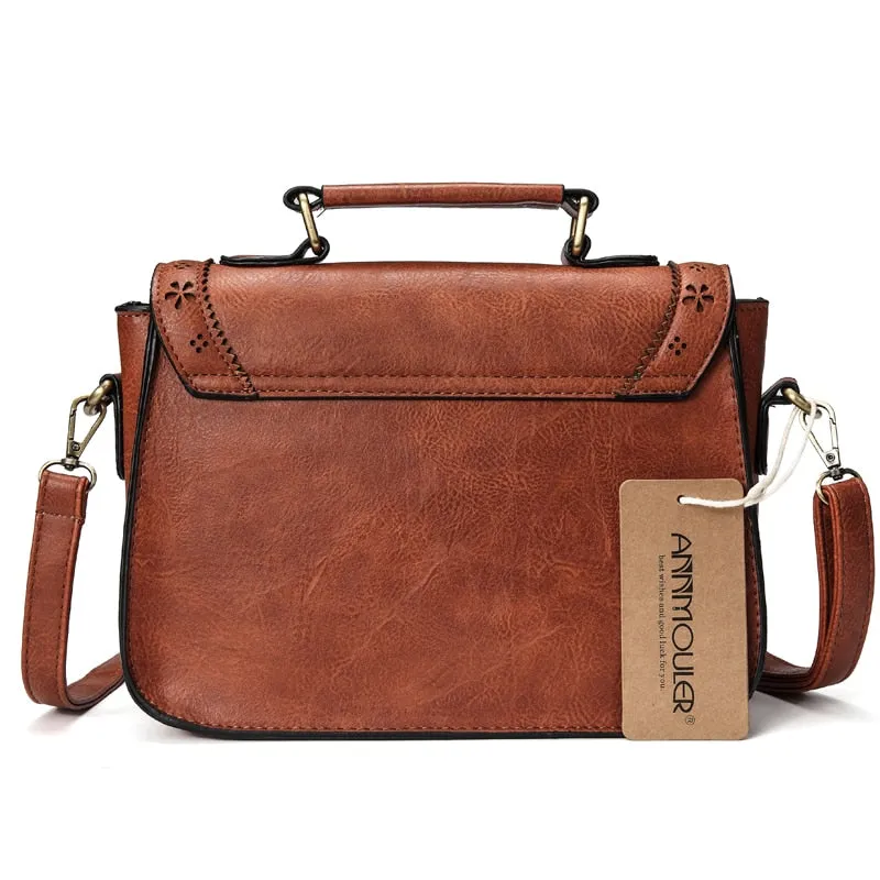 Vintage PU Leather Shoulder Bag