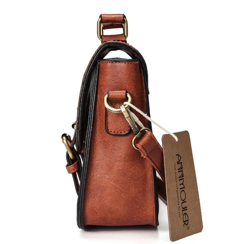 Vintage PU Leather Shoulder Bag