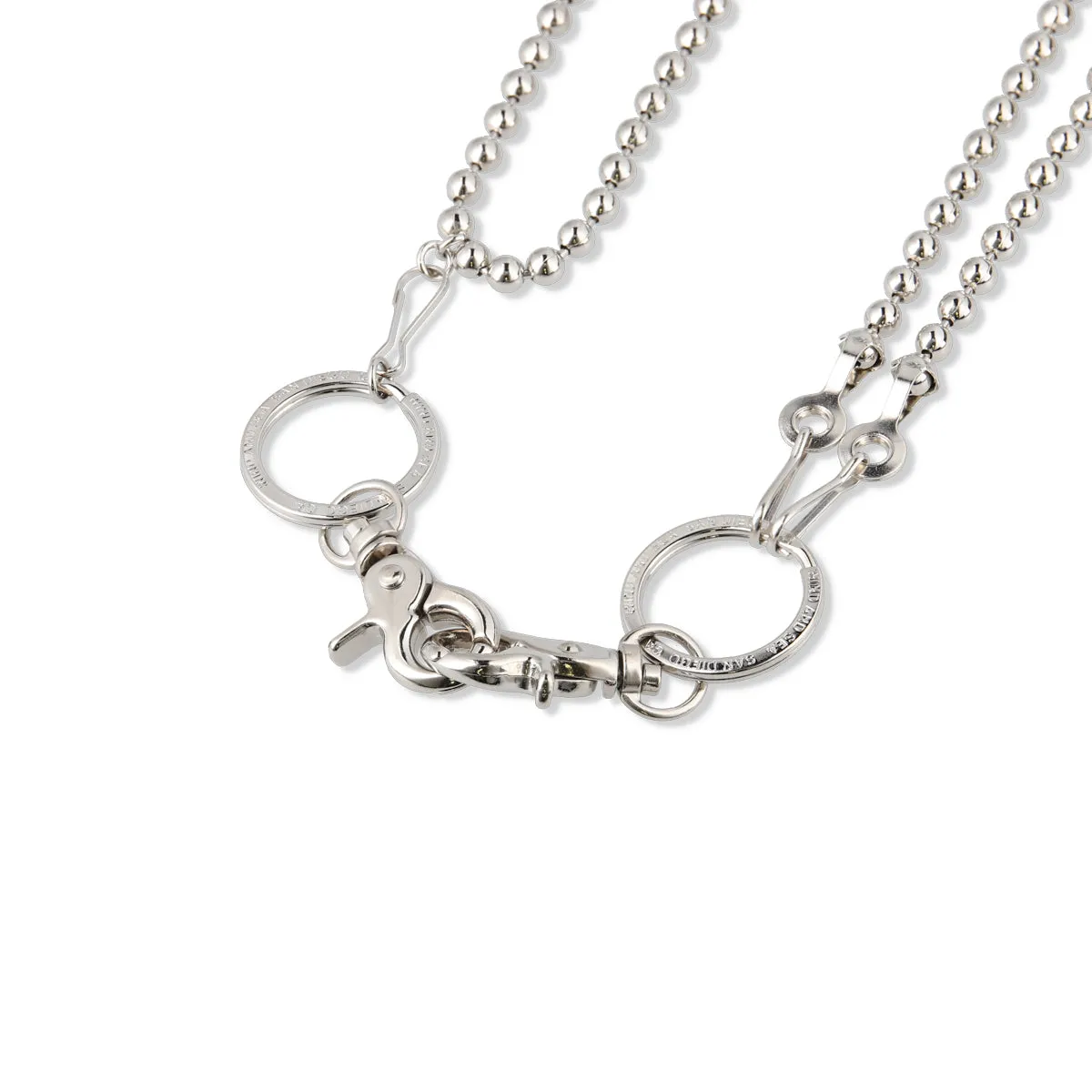 WALLET BALL CHAIN / SILVER