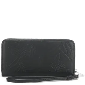 Wallet Kaylee Lehua Embossed Black