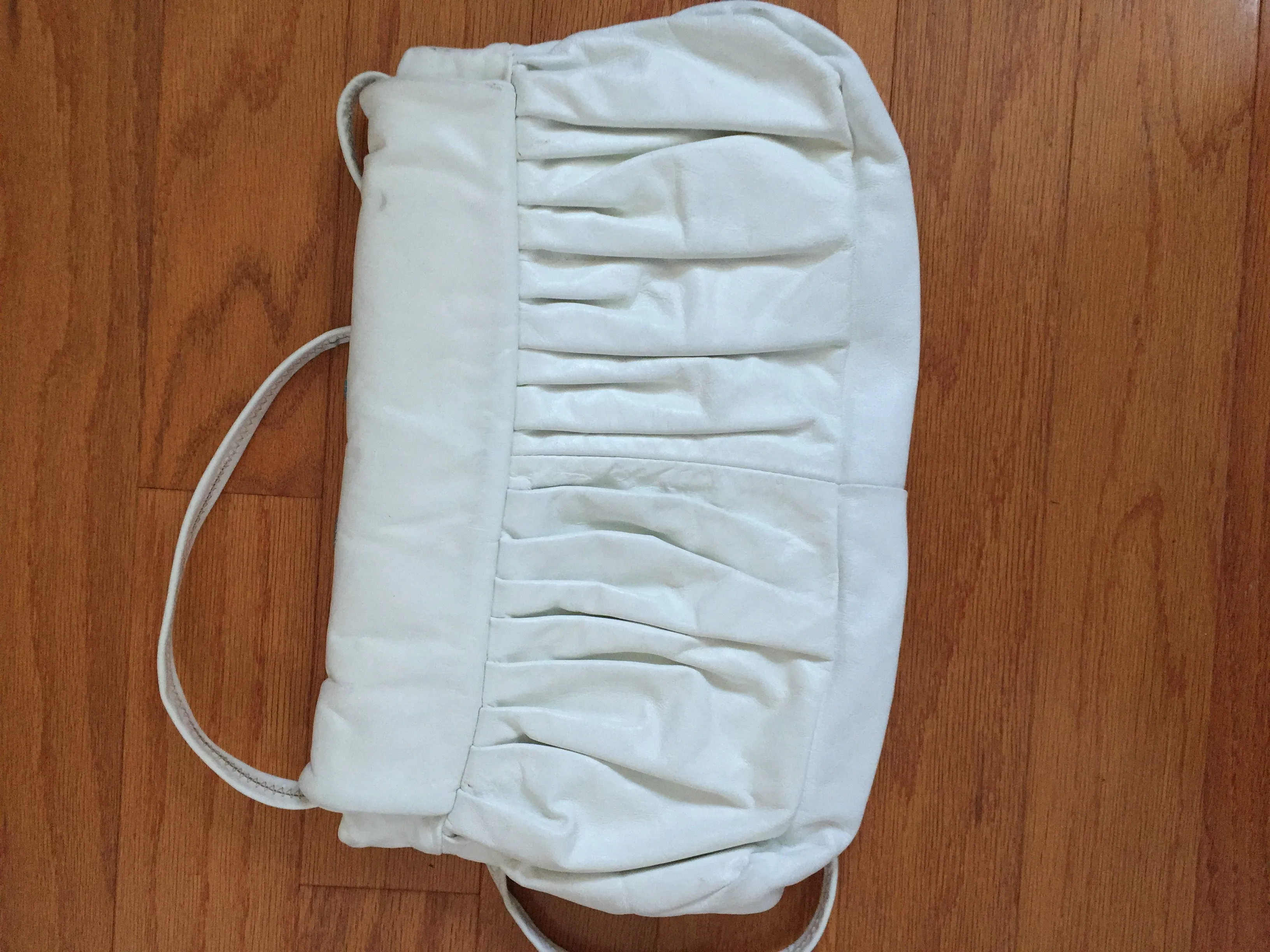 White Leather Vintage Purse