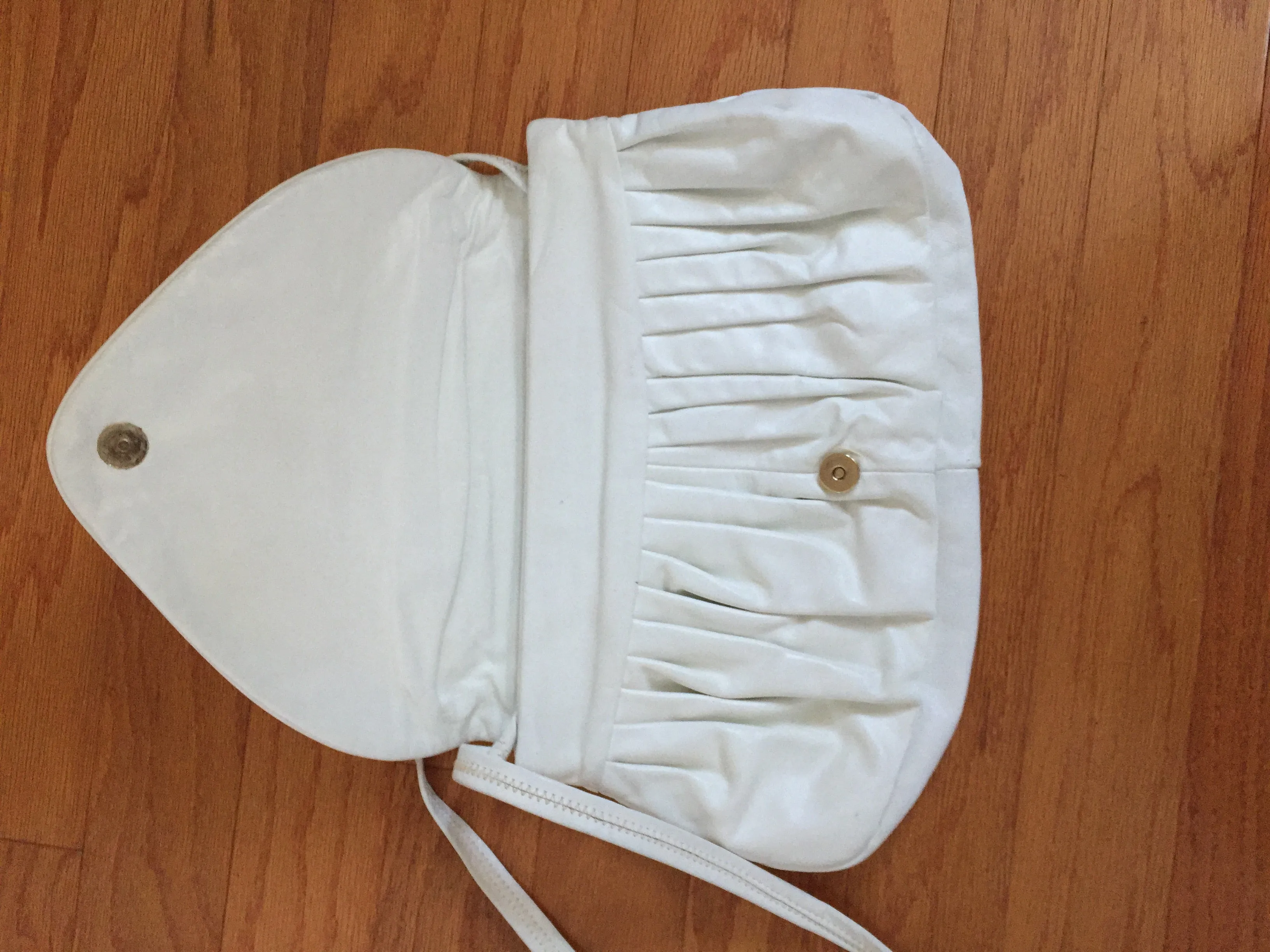 White Leather Vintage Purse