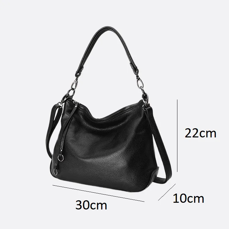 Women's genuine cowhide leather handbag Bora V2 design