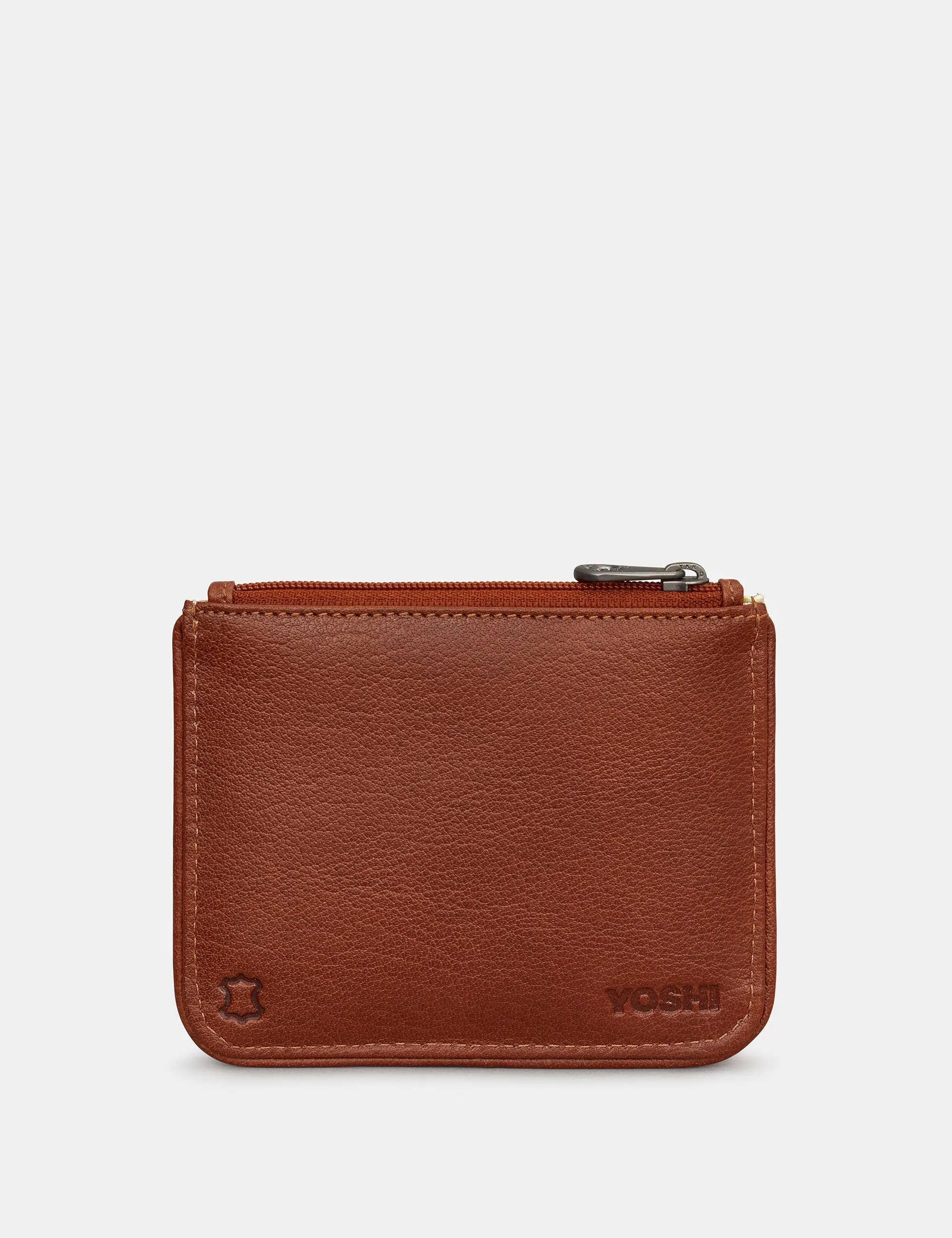 Woodland Friends Zip Top Leather Purse